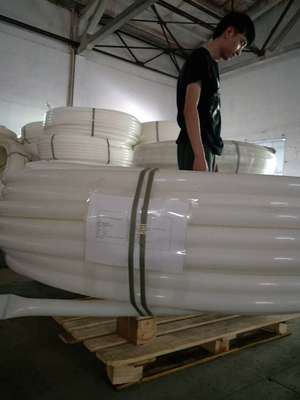 要出口的PE穿線管是如何包裝的,學到了。